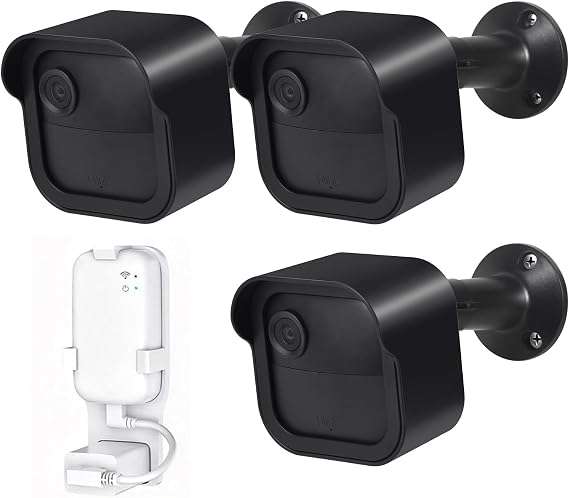 Blink Outdoor Camera Mount 3 Pack Weatherproof Protective Housing with 360° Adjustable Bracket for Blink Outdoor 4 4th Generation & 3rd Generation Camera System with Blink Sync Module 2 Outlet