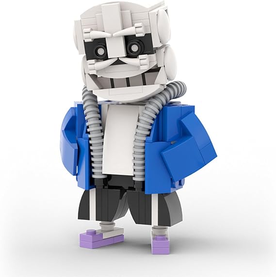 Sans Building Block Set, Game Undertale Monster Skeleton Figure Model Birthday Gift for Kids (185Pcs)