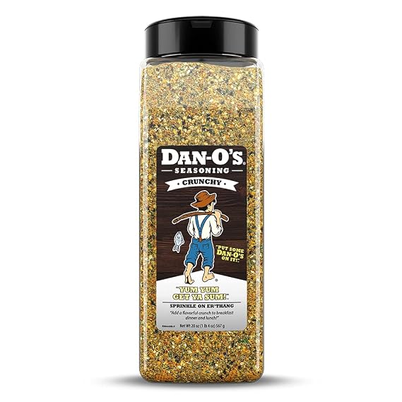 Dan-Os Seasoning Crunchy | Large Bottle | 1 Pack (20 oz)
