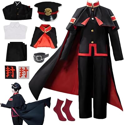 Male Cosplay Costume Outfit Jacket Uniform Full Set with Hat