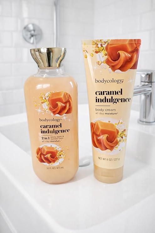 caramel indulgence body wash bubble bath & body cream all day moisture (16 fl oz & 8 fl oz) 2 of park