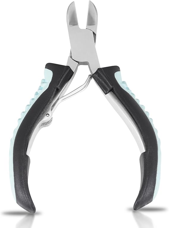 Professional Toe Nail Clipper Cutter Nippers Chiropody Heavy Duty Thick Nails SS (Blue)