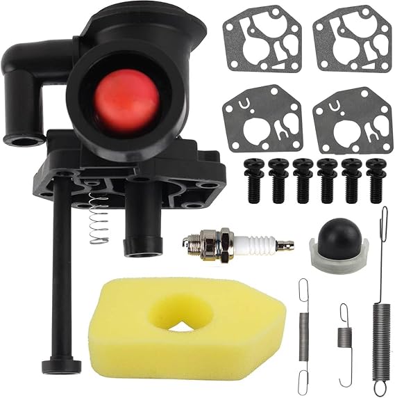 ZAMDOE 795477 Carburetor Kit for Briggs Stratton 795469 794147 498809 497619 795475 790206 790218 699660 794161 498811 Carburetor Compatible for 09 000 09L000 09S000 09T000 Vertical Motor