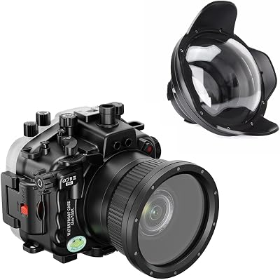 Seafrogs Underwater Housing for Sony A7 III A7R III WA005F Dome Port Kit Standard Port, Compatible Sony a7m3 a7r3 with 16-35mm F2.8 GM  28-70mm F3.5-5.6 Lens