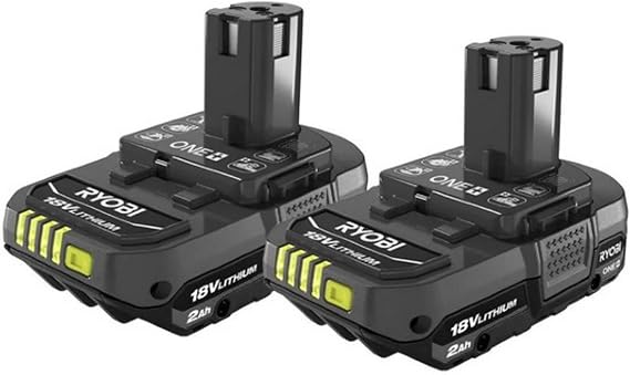 RYOBI ONE+ 18V High Performance Lithium-Ion 2.0 Ah Compact Battery (2-Pack) | PBP006 - 2PK