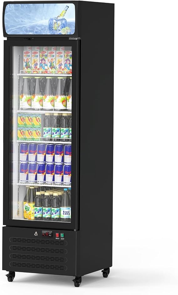 IDEALHOUSE Commercial Merchandiser Refrigerator, 13.4 Cu.Ft