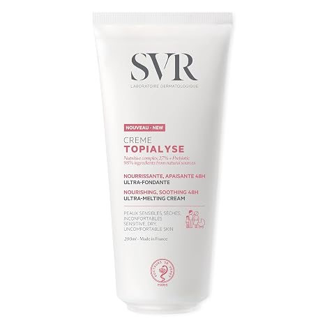 SVR - Topialyse Crème - 48H Soothing Nutrition Cream - For Dry and Sensitive Skin - Shea Butter Vegetable Oils - 200 ml