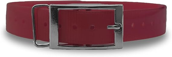 Replacement 3/4" Strap for Garmin|Dogtra|SportDOG|PetSafe Collars, Burgundy