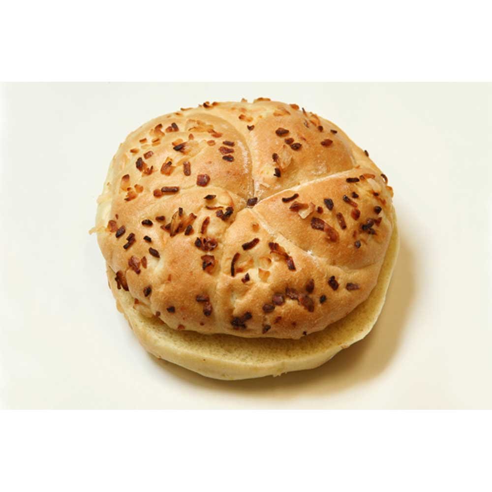 Rotellas Onion Kaiser Hamburger Bun, 4 inch -- 48 per case