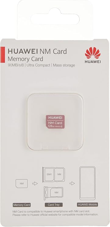 Genuine Huawei NM Card 128GB Nano Memory Card 128GB Compatible with Huawei Mate 20, Mate 20 Pro, Mate 20 RS, Mate 20 X