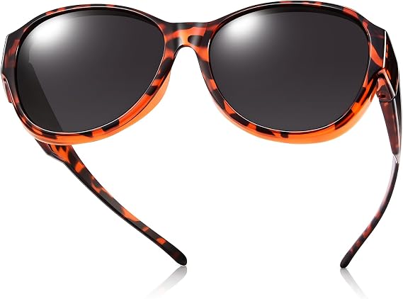 Oversized Fit Over Sunglasses Over Glasses for Women and Men with Polarized 100% UV Protection