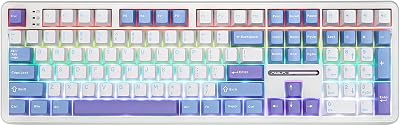EPOMAKER Aula F108 Wireless Gaming Keyboard, Full Size Mechanical Keyboard with 4000mAh Battery, 108 Hot-Swappable and Programmable Keys, RGB