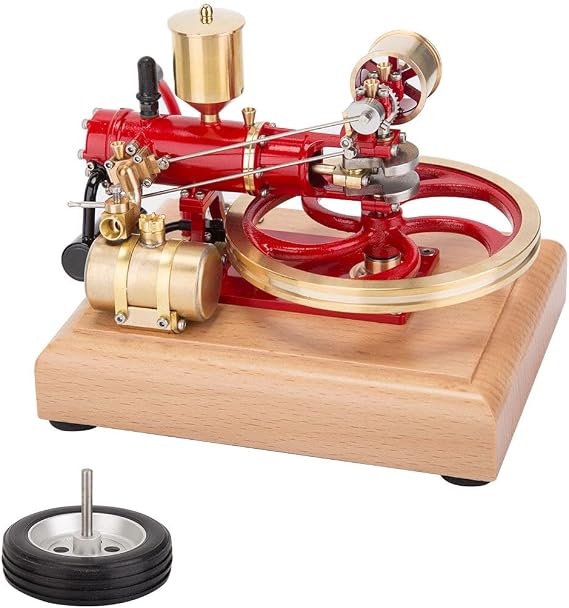 Mini Engine Model Kit That Works,1.9CC Metal Single Cylinder Engine Four-Stroke Internal Combustion Engine Model Kit for Three-Wheelers, Physical Experiment Toy for Teens Adult