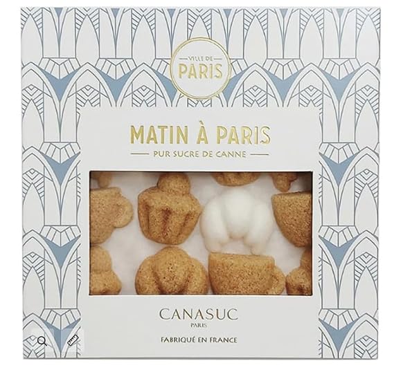 Canasuc Paris, Matin a Paris (Morning in Paris), Pur Sucre de Canne, Assorted Molded "Cafe-theme" Sugars