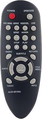 AK59-00156A SAM63 Replaced Remote fit for Samsung DVD Player DVD-E360 DVD-E360XU DVD-E360ZA