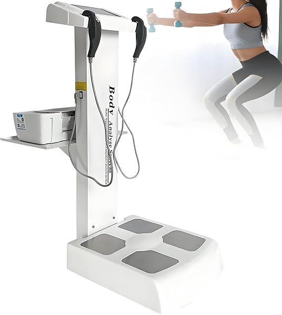 Professional Body Composition Analyzer,Body Fat Scale, Body Composition Analyzer, Body Fat Detection Equipment, Professional-Grade Analyzer, Muscle Detection and Analysis White