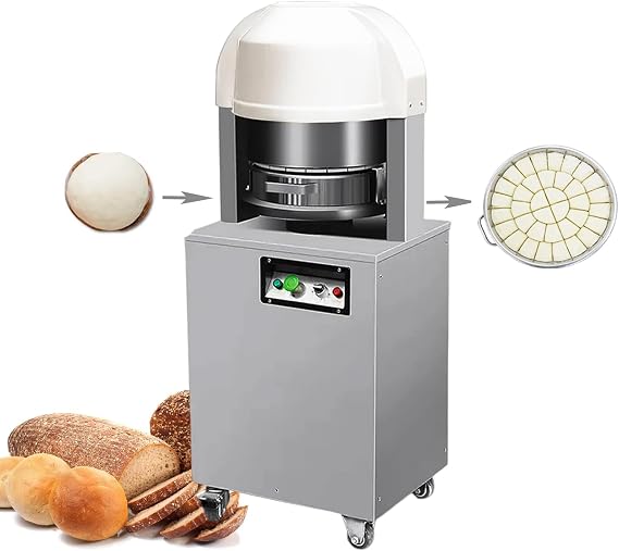 INTSUPERMAI Electric Dough Divider Auto Dough Cutter 36PCS Dough Rounder and Divider Machine Pizza Bread Cake Cutting Machine for Bakery 110V