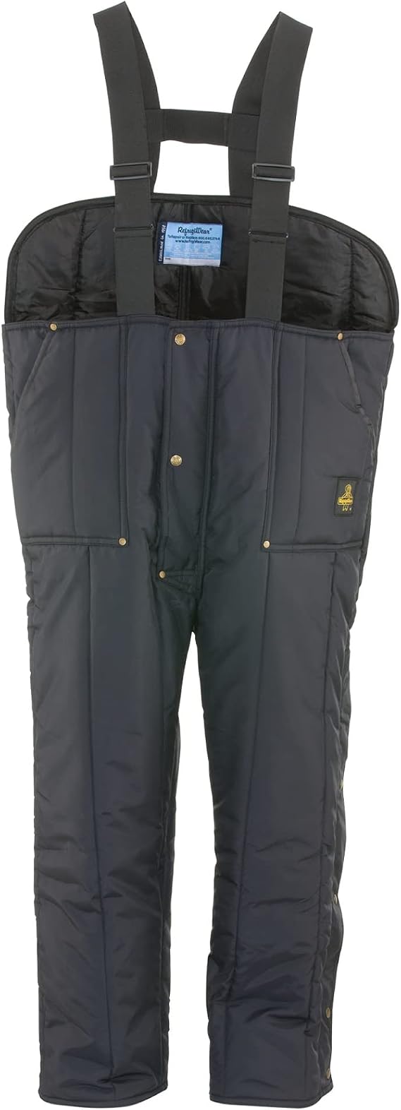 RefrigiWear Men's Iron-Tuff Insulated Low Bib Overalls