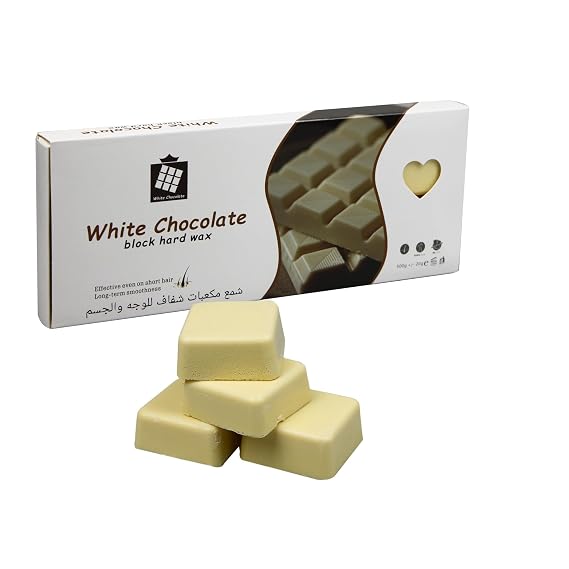 1 lb Wax Blocks for Hair Removal, Unscented Hard Wax for Sensitive Skin at Home, Wax Refill Perfect for Eyebrow, Facial, Brazilian Bikini, Legs  Body for Women and Men