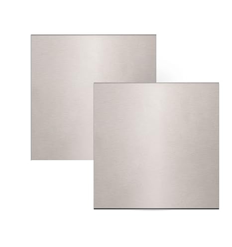 Titanium Plate Sheet - 3.94'' x 3.94'' x 0.04", Titanium Metal Sheet, 2 PCS Titanium Sheets
