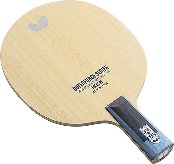 Butterfly Outerforce ALC CS Blade - Professional Butterfly Table Tennis Blade - Arylate-Carbon Fiber Blade - Good for Traditional or Reverse Backhand Penhold Style - Made in Japan