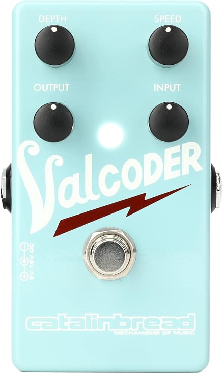 Catalinbread Valcoder Valco-style Tremolo Pedal - Classic Analog Tremolo Sound with Adjustable Depth, Speed, and Output, Perfect for Blues, Rock, and Vintage Tones