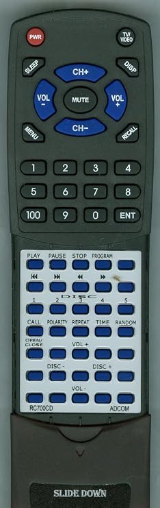 Replacement Remote Control for ADCOM RC700CD
