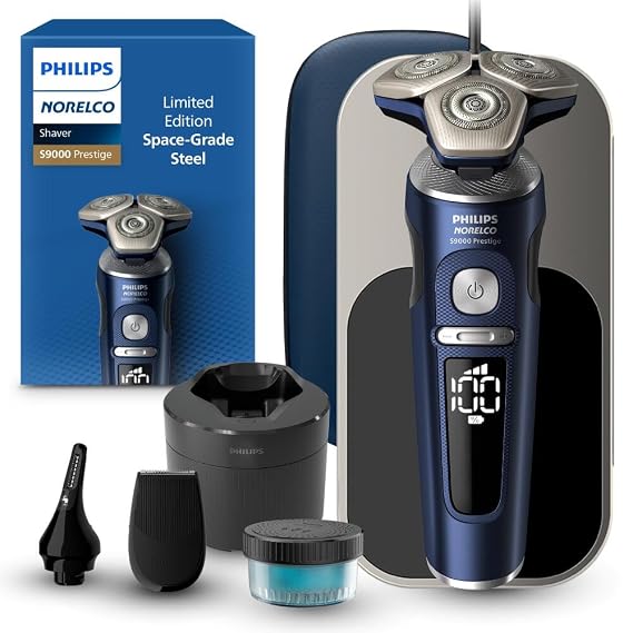 Philips Norelco S9000 Prestige Electric Shaver, Limited Edition, Blue