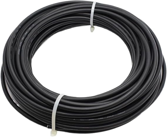Red or Black Solar Cable Photovoltaic Wire, 1500V 2.5/4/6/10mm2 Cable Tinned Copper XLPE Jacket For PV Panels(1 Meter Black,10mm2)