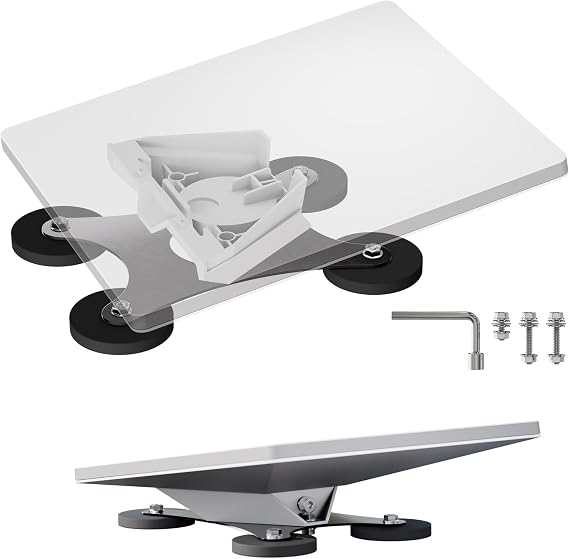 EAZUSE 2025 Starlink Mini Mount Magnetic Car Mount, Starlink Mini Magnetic Roof Mount for Truck, Boat, Car Roof,Vehicle, RV Mounting Kit,Quick Release,Sleek and Campact Stainless Steel Base