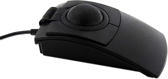 X-keys L-Trac Black Trackball Mouse with Laser Tracking Technology, Made in USA
