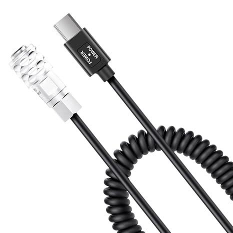 FOMITO 12V USB-C PD Power Cable for Blackmagic Pocket Cinema Camera 4K 6K BMPCC to Type-C PD Trigger