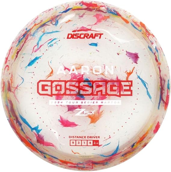 Mint Discs Discraft Limited Edition 2024 Tour Series Aaron Gossage Jawbreaker Elite Z FLX Raptor Distance Driver Golf Disc