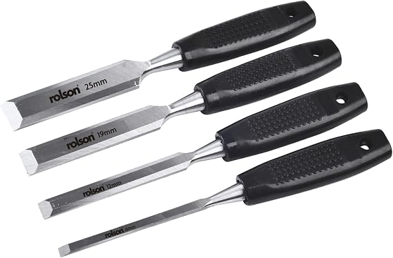 Rolson 56159 4 pc Wood Chisel Set