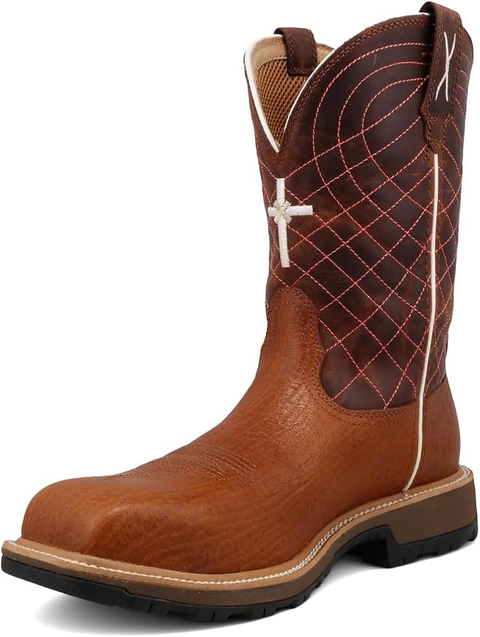 Twisted X Industrial Boots 11" Ultralite X Work Boot Mens Amber & Baked Clay 11 Wide
