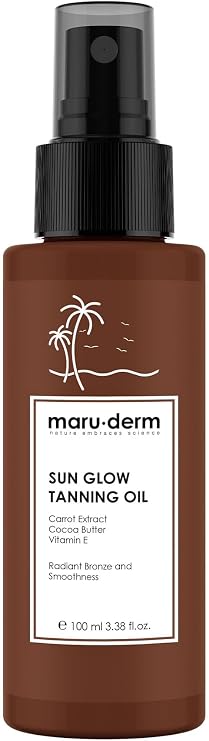 Maru.Derm SPF 0 Bronzlaştırıcı Güneş Yağı 100 ml