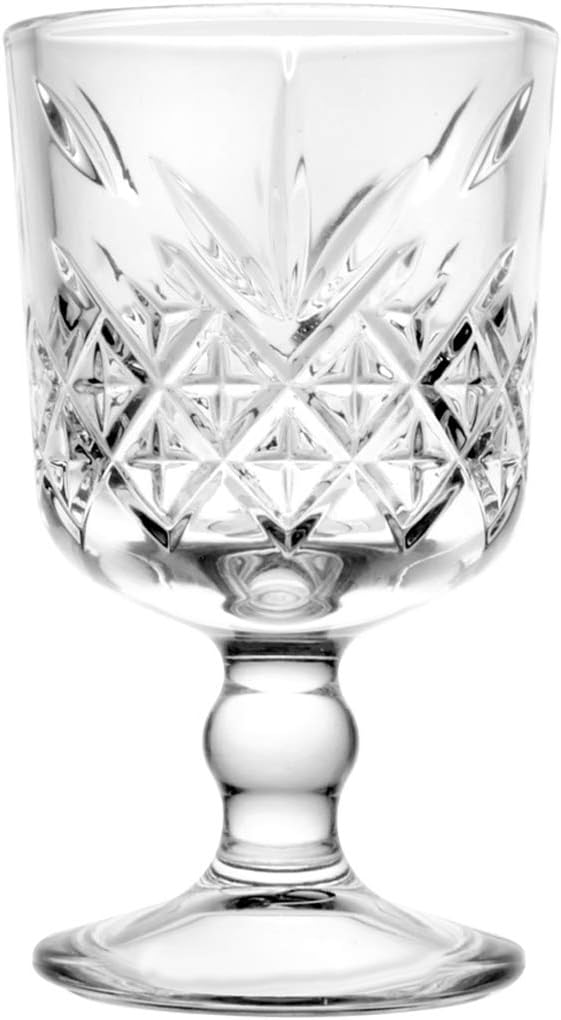 Pasabahce Timeless Set of 6 Liquor Glasses, Glass, Transparent, 6 cl