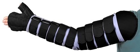 30-40 mmHg Medafit Firm Arm Sleeve W/Straps and Medahand; XL Long; Right; Black SIGVARIS