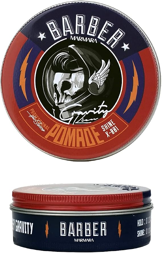 BARBER MARMARA POMADE Hair Wax 100 ml | Hair Wax Men - Medium Hold | High Shine | Wet Look Wax | Modelling Wax | Hair Pomade | Barbershop Hair Gel Men | Styling Cream | Very High Shine |