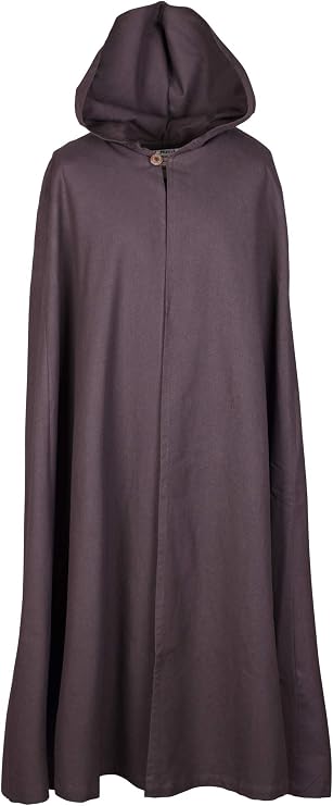 Battle-Merchant Burkhard Medieval Hooded Cloak, Cotton