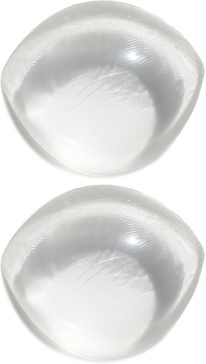 Boobles Clear Full-cup Silicone Bra Inserts - Gel Push-up Bust Enhancer Cutlets