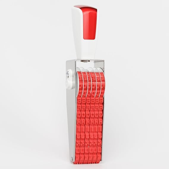 BS-5H40W36L Custom Rotating Rubber Stamp, Fully Customizable, Impression Height 0.15-0.20 inch (3.75-5mm), Impression Width 1.19-1.57 inch (30-40mm), 35-36 Rows, Made in Japan