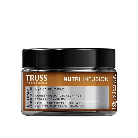 TRUSS Nutri Infusion Deep Hair Mask with Myrica Fruit Wax, 6.3 oz | Deep conditioning treatment for dry damaged or chemically treated hair. Restores lipids, hydrates, and reduces tangling.