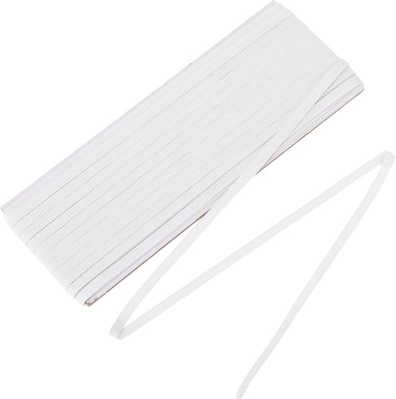 Shappy Elastic for Sewing Knit Elastic Band(1/4 Inch X 22 Yards, White)