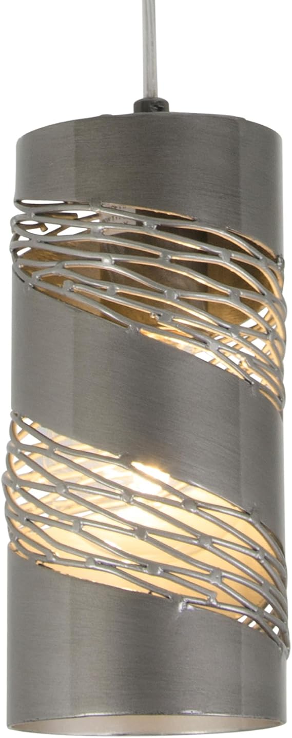 Varaluz Flow 1-Light Cylinder Mini Pendant - Steel