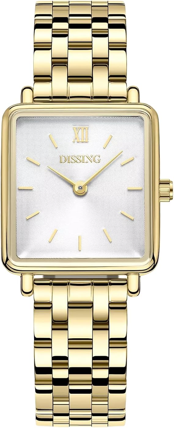 DISSING Damenuhr – Elegante und Minimalistische Edelstahl Armbanduhr für Damen mit Quarzwerk – Klassische Analoguhr für Frauen