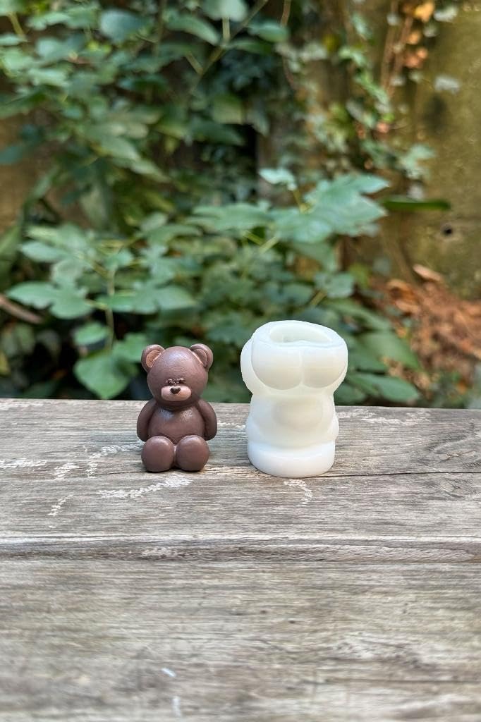 Rufus Concept Mini Teddy Bear Silicone Candle Mold