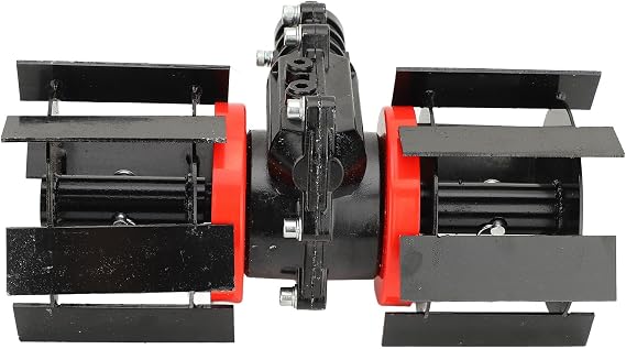 10cm Weeding Wheel Universal 9 Teeth Aluminum Iron Deep Plowing Wheel for Grass Mower Tiller Scarifier Accessory (28mm)
