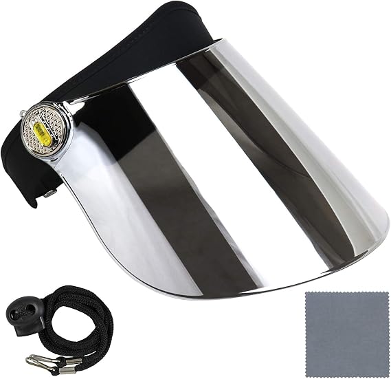 Sun Visor Hat Cap UV Protection - Premium Adjustable Solar Headband Face Shield
