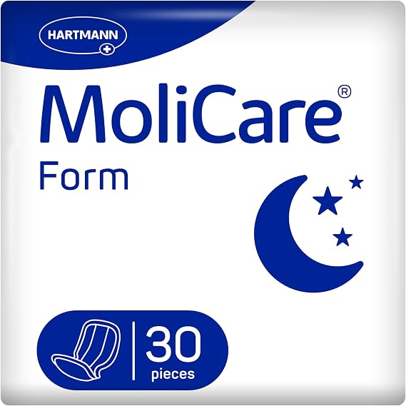 MoliCare Form Night Unisex Large Incontinence Pads, 30 Pack
